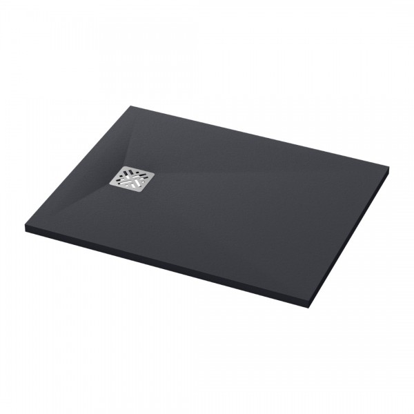 Ronal Dune brodzik prostokątny 90x70 cm konglomeratowy antracyt W32AS09007017