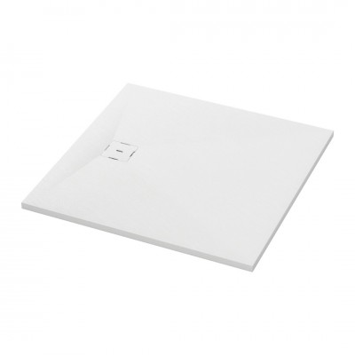 Ronal Calce brodzik kwadratowy 80x80 cm konglomeratowy biały mat W31Q08009