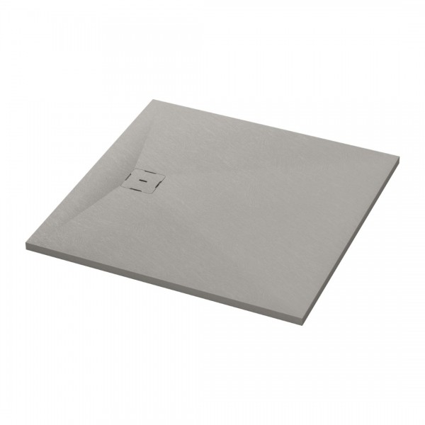 Ronal Calce brodzik kwadratowy 80x80 cm konglomeratowy szary beton W31Q08014