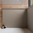 Ronal Calce brodzik kwadratowy 80x80 cm konglomeratowy len W31Q08015