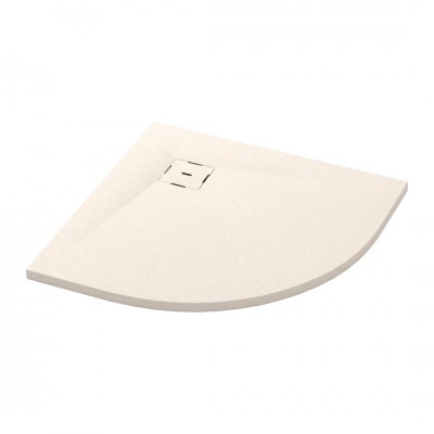 Ronal Calce brodzik półokrągły 80x80 cm konglomeratowy piasek W31R5508018