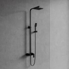 Omnires Parma zestaw natryskowy z deszczownicą 20 cm czarny mat PM7444BL