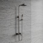 Omnires Parma zestaw natryskowy z deszczownicą 20 cm grafit PM7444GR