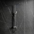 Omnires Sacramento zestaw natryskowy z deszczownicą 25 cm chrom/biały SC2344CRB