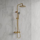 Omnires Y zestaw natryskowy termostatyczny deszczownica 25 cm złoty połysk Y1244LUXLGL
