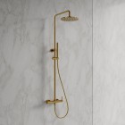 Omnires Y zestaw natryskowy z deszczownicą 25 cm złoty połysk Y1244MGL