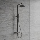 Omnires Y zestaw natryskowy z deszczownicą 25 cm grafit Y1244MGR