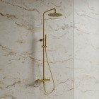 Omnires Y zestaw natryskowy termostatyczny deszczownica 25 cm grafit Y1244SUGR