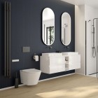 Oltens Stang (e) grzejnik łazienkowy 180x15 cm elektryczny grafit 55111400