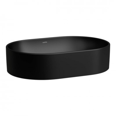Laufen Savoy umywalka nablatowa 55x38 cm owalna czarny mat H8129447161121