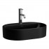 Laufen Savoy umywalka nablatowa 55x38 cm owalna czarny mat H8129457161041