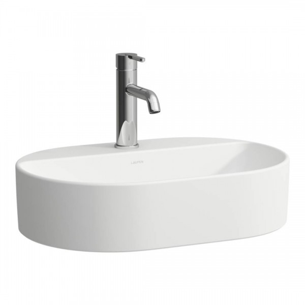 Laufen Savoy umywalka nablatowa 55x38 cm owalna biały mat H8129457571111