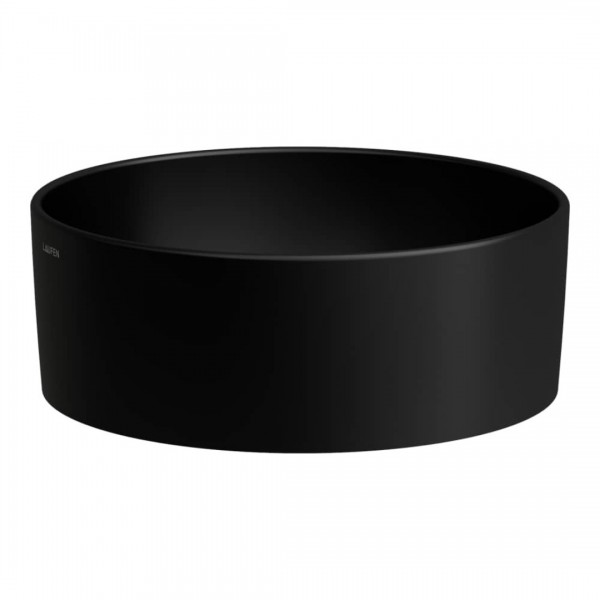 Laufen Savoy umywalka nablatowa okrągła 42 cm czarny mat H8129427161121
