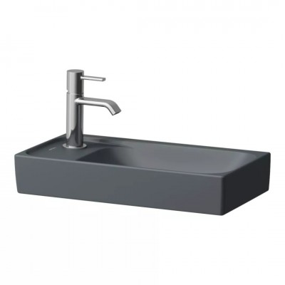 Laufen Meda umywalka ścienna 46x23,5 cm lewa grafit mat H8151147581131