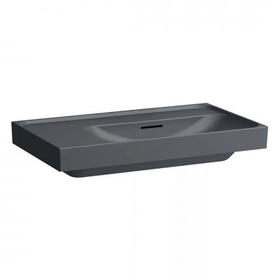 Laufen Meda umywalka ścienna 60x46 cm prawa szlifowany spód grafit mat H8181127581091