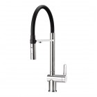 Deante Magnetic bateria kuchenna z wyciąganą wylewką z podłączeniem do filtra wody chrom BRM_075M