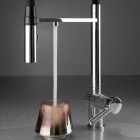 Deante Magnetic bateria kuchenna z wyciąganą wylewką z podłączeniem do filtra wody chrom BRM_075M