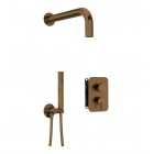 Deante Silia zestaw prysznicowy podtynkowy brąz szczotkowany BXYZCQSM