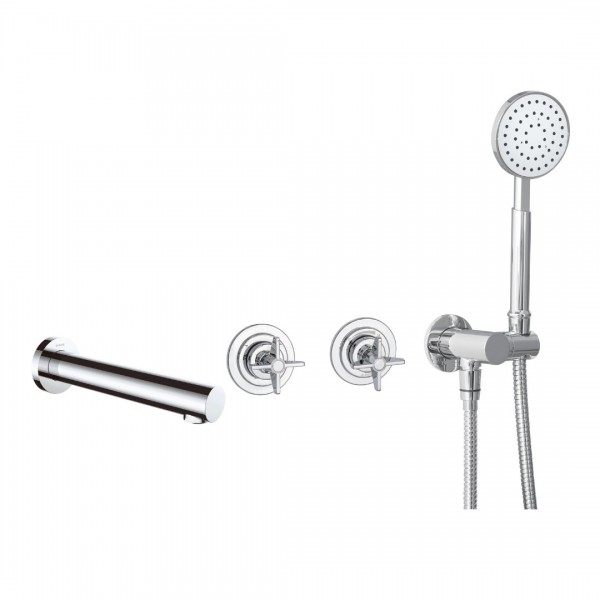 Deante Temisto bateria wannowa 4-otworowa podtynkowa chrom BQT_018P