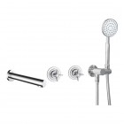 Deante Temisto bateria wannowa 4-otworowa podtynkowa chrom BQT_018P