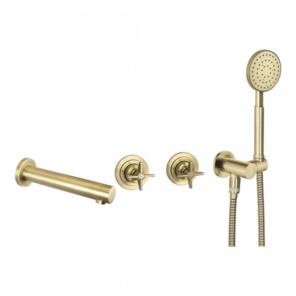 Deante Temisto bateria wannowa 4-otworowa podtynkowa mosiądz BQT_M18P