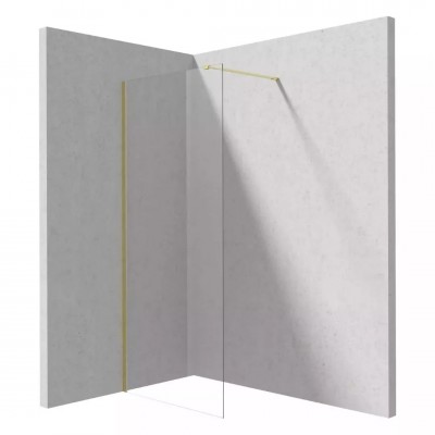 Deante Prizma ścianka wolnostojąca 70 cm Walk-in złoto szczotkowane KTJ_R37P