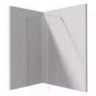 Deante Prizma ścianka wolnostojąca 70 cm Walk-in złoto szczotkowane KTJ_R37P