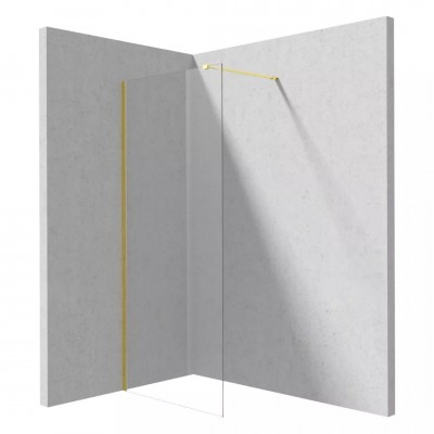 Deante Prizma ścianka wolnostojąca 70 cm Walk-in złoty połysk KTJ_Z37P