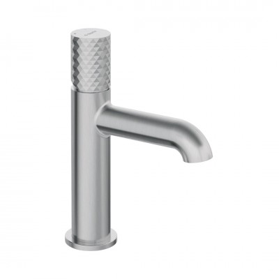 Deante Silia Hexa bateria umywalkowa stojąca stal szczotkowana BHS_F20M