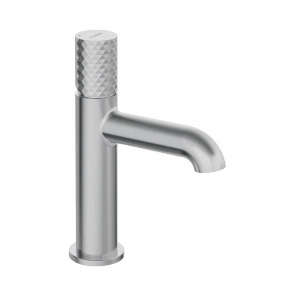 Deante Silia Hexa bateria umywalkowa stojąca stal szczotkowana BHS_F20M