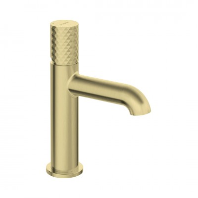 Deante Silia Hexa bateria umywalkowa stojąca złoty szczotkowany BHS_R20M