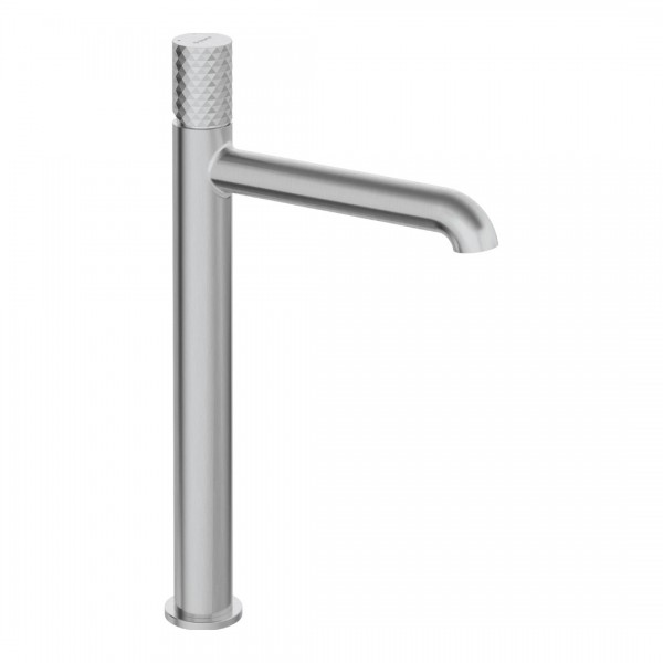 Deante Silia Hexa bateria umywalkowa wysoka stojąca stal szczotkowana BHS_F20K