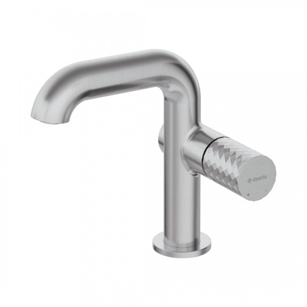 Deante Silia Hexa bateria umywalkowa stojąca stal szczotkowana BHS_F24M