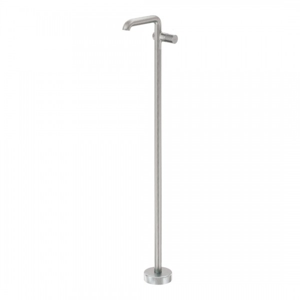 Deante Silia Hexa bateria umywalkowa wolnostojąca stal szczotkowana BHS_F2KK