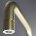 Deante Silia Hexa zestaw prysznicowy z deszczownicą ścienny złoty szczotkowany NHS_R4XM