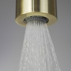 Deante Silia Hexa zestaw prysznicowy podtynkowy z deszczownicą złoty szczotkowany NHS_R9XK
