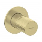 Deante Silia Hexa bateria prysznicowa podtynkowa złoty szczotkowany BHS_R44L