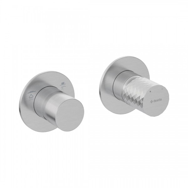 Deante Silia Hexa bateria wannowo-prysznicowa podtynkowa stal szczotkowana BHS_F46P