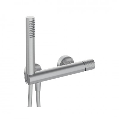 Deante Silia Hexa bateria prysznicowa ścienna stal szczotkowana BHS_F41M