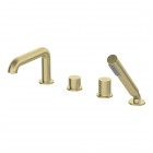 Deante Silia Hexa bateria wannowa 4-otworowa złoty szczotkowany BHS_R14M