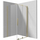 Deante Prizma kabina prysznicowa prostokątna 90x80 cm złoty połysk 55394