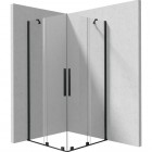 Deante Prizma kabina prysznicowa kwadratowa 90 cm czarny mat KPNNP09P09