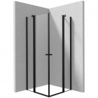 Deante Kerria Plus kabina prysznicowa kwadratowa 90 cm czarny mat KKNNU09U09