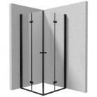 Deante Kerria Plus kabina prysznicowa kwadratowa 90 cm czarny mat KKNNX09X09