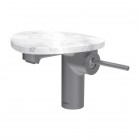 Laufen Ada bateria umywalkowa stojąca stal/biały marmur HF506702505060