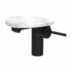 Laufen Ada bateria umywalkowa stojąca czarny mat/biały marmur HF506702515060