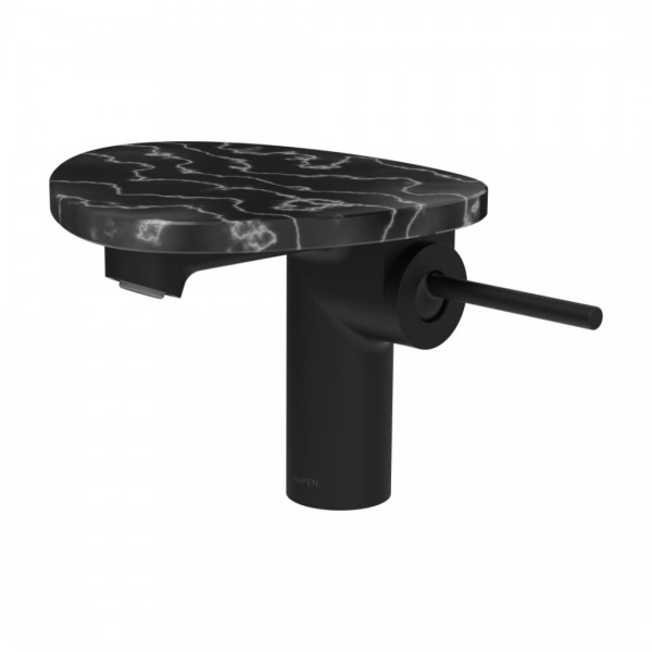 Laufen Ada bateria umywalkowa stojąca czarny mat/czarny marmur HF506702516060
