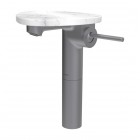 Laufen Ada bateria umywalkowa stojąca wysoka stal/biały marmur HF506714505060