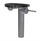 Laufen Ada bateria umywalkowa stojąca wysoka stal/czarny marmur HF506714506060