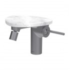 Laufen Ada bateria bidetowa stojąca stal/biały marmur HF506710505060